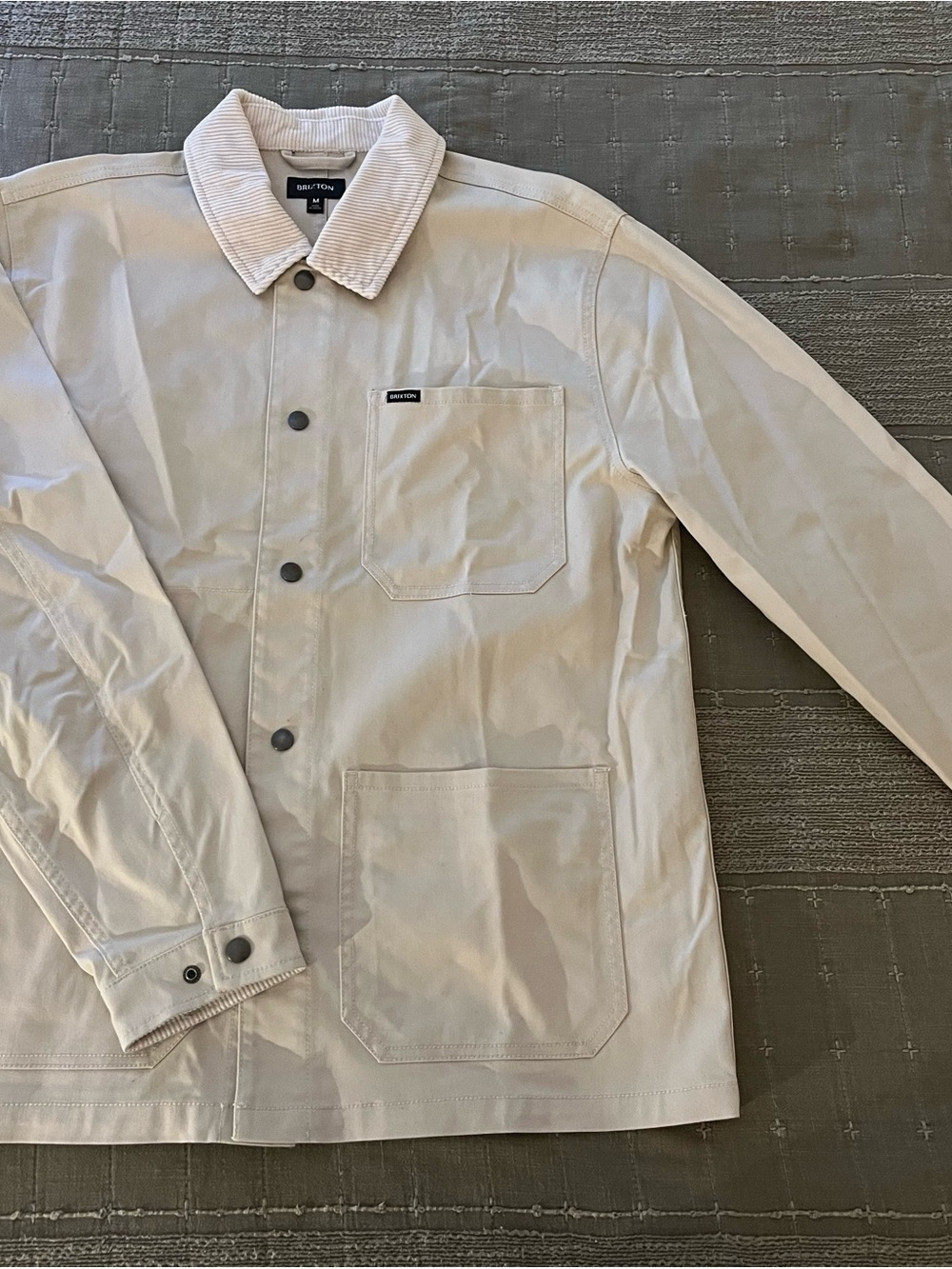 Brixton Light Beige Chore Shirt Jacket